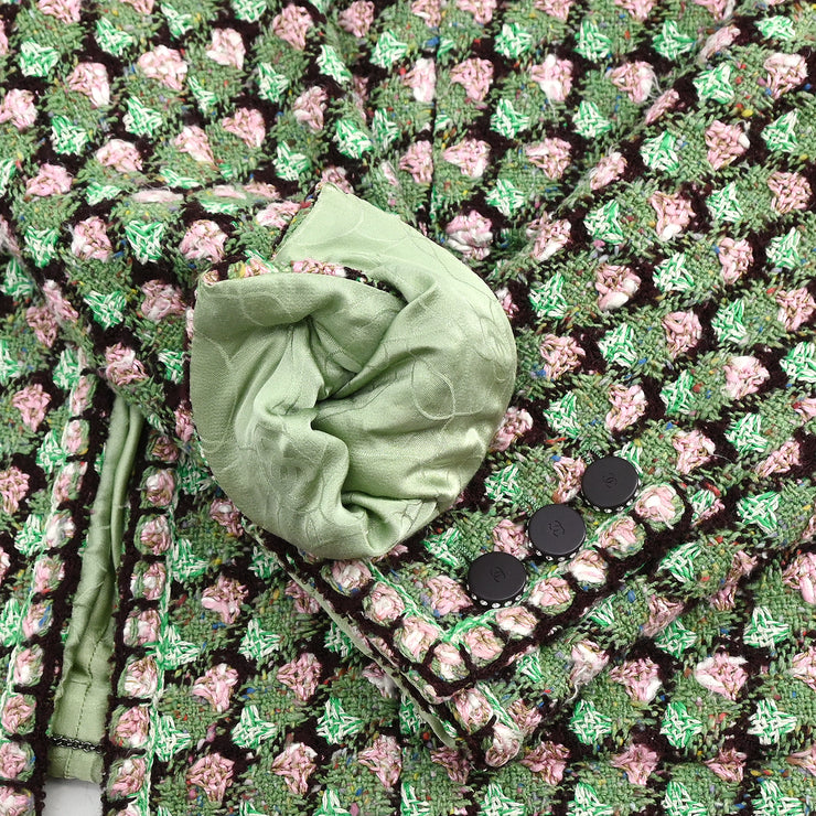 Chanel 2002 Collarless Jacket Green #38