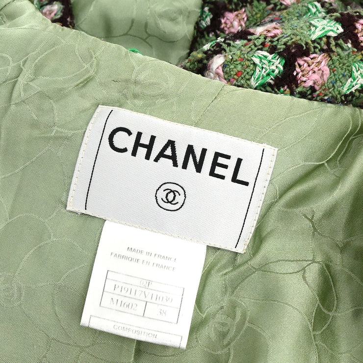 Chanel 2002 Collarless Jacket Green #38