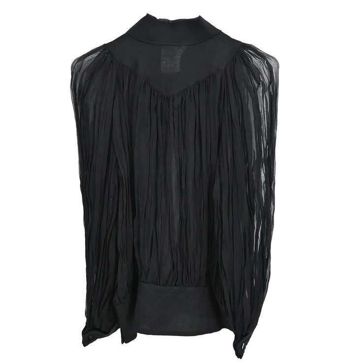 Chanel 2006 Blouse Shirt Black #36