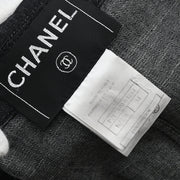 Chanel 2003 Single Breasted Denim Jacket Black #34