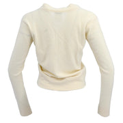 Chanel 2001 Cashmere Cardigan White #38