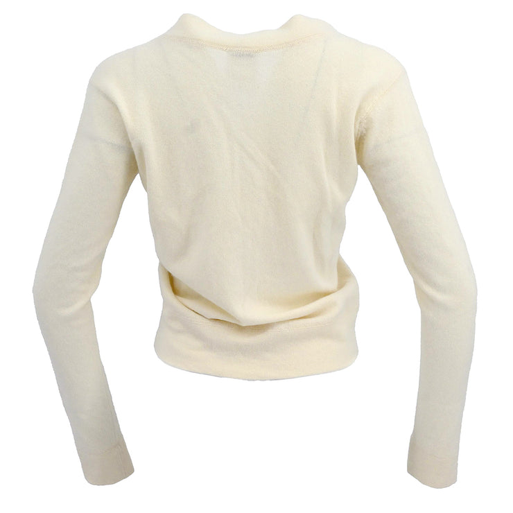 Chanel 2001 Cardigan White #38