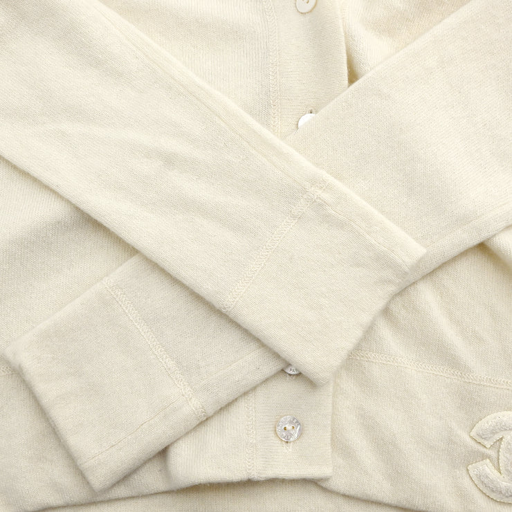 Chanel 2001 Cashmere Cardigan White #38