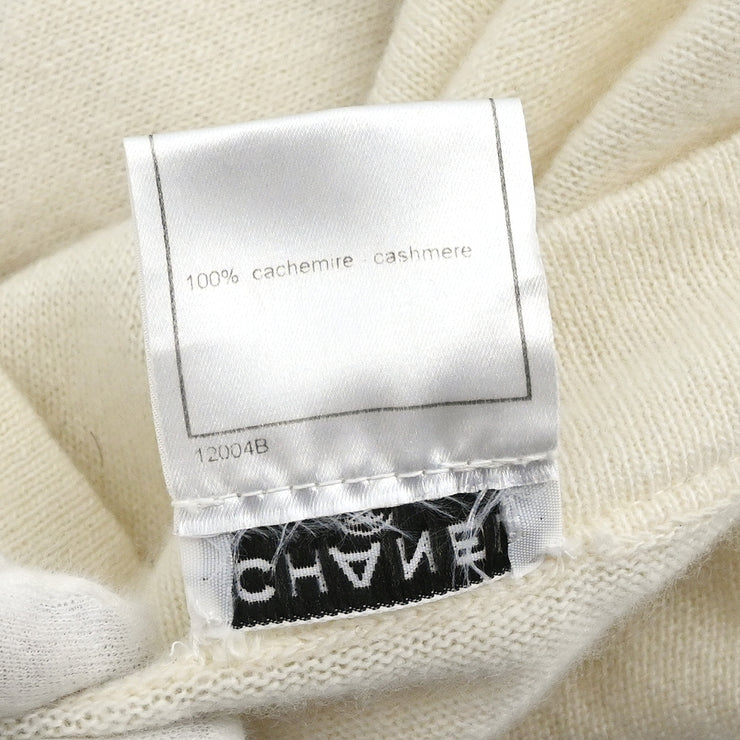 Chanel 2001 Cashmere Cardigan White #38