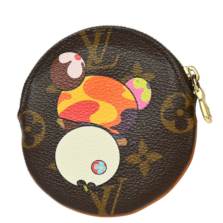 Louis Vuitton 2004 Monogram Panda Porte Monnaie Rond Coin Wallet M61928