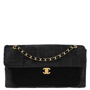 Chanel Black Pony Hair Choco Bar Chain Shoulder Bag