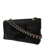 Chanel Black Pony Hair Choco Bar Chain Shoulder Bag