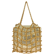 Chanel Gold Lambskin Chain Handbag