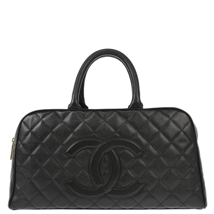 Chanel Black Caviar Bowling Bag 37