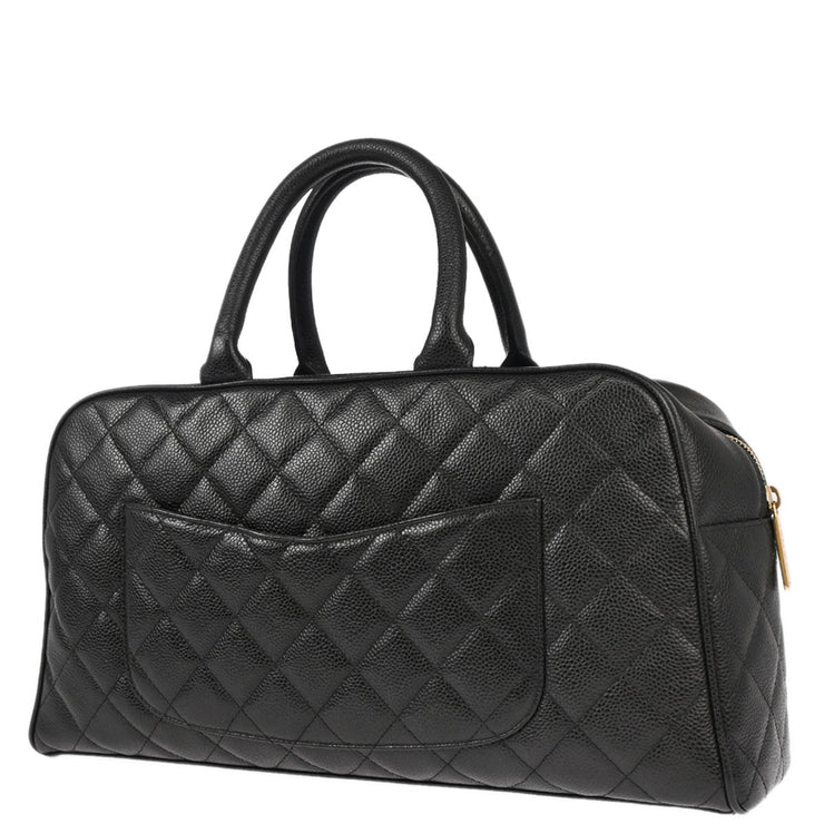 Chanel Black Caviar Bowling Bag 37