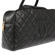 Chanel Black Caviar Bowling Bag 37