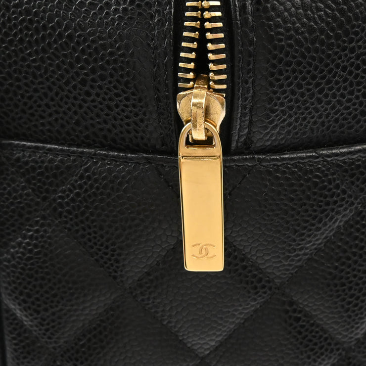 Chanel 2004-2005 Black Caviar Bowling Bag 37