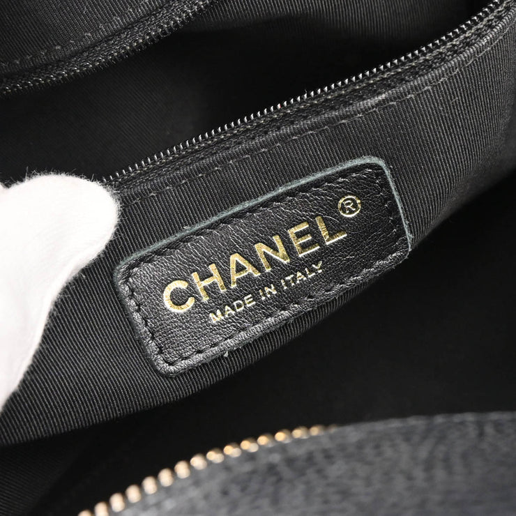 Chanel 2004-2005 Black Caviar Bowling Bag 37