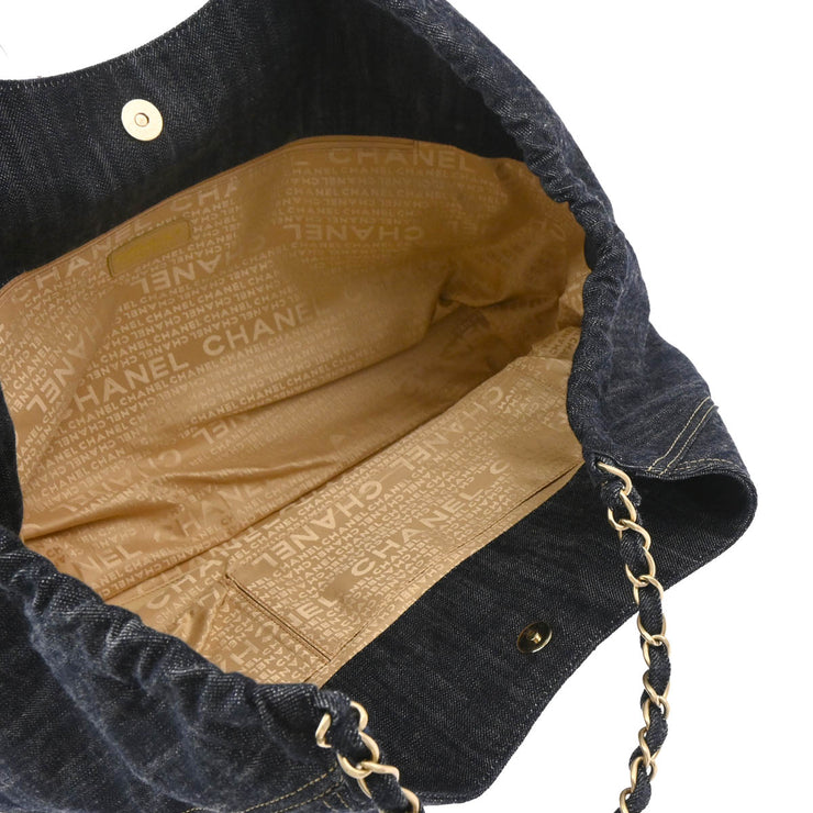 Chanel 2006-2008 Blue Denim Handbag