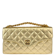 Chanel 1996-1997 Gold Lambskin Chain Handbag