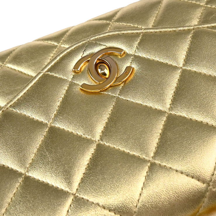 Chanel 1996-1997 Gold Lambskin Chain Handbag