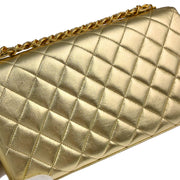 Chanel Gold Lambskin Chain Handbag