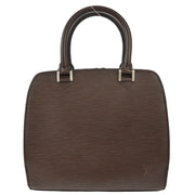 Louis Vuitton 2005 Brown Epi Pont Neuf Handbag M5205D