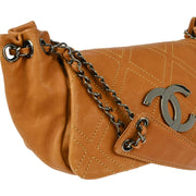 Chanel Brown Single Flap Shoulder Bag