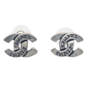 Chanel CC Piercing Earrings Silver 99A