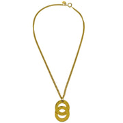 Celine Gold Chain Pendant Necklace