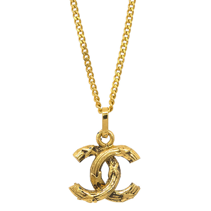 Chanel Gold Mini CC Chain Pendant Necklace