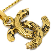 Chanel Gold Mini CC Chain Pendant Necklace