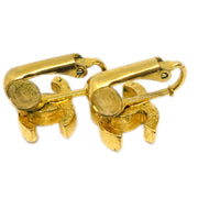 Chanel CC Earrings Clip-On Gold 233