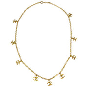 Chanel CC Gold Chain Pendant Necklace