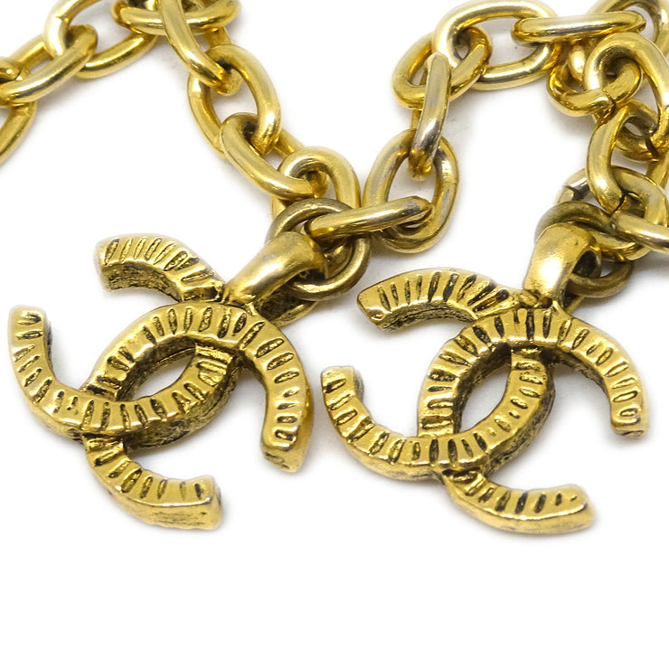 Chanel CC Gold Chain Pendant Necklace