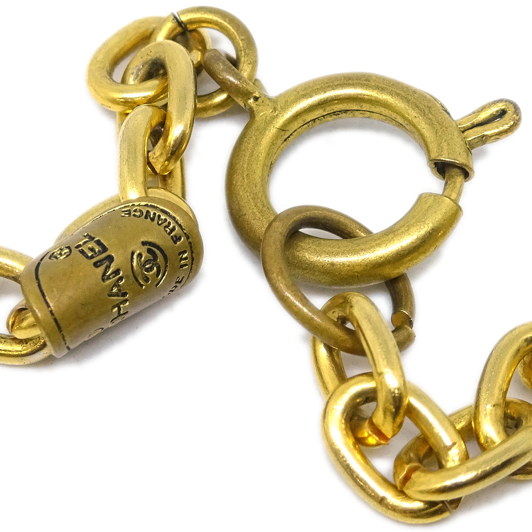 Chanel CC Gold Chain Pendant Necklace – AMORE Vintage Tokyo