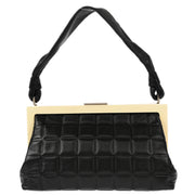 Chanel 2002-2003 Black Calfskin Choco Bar Handbag