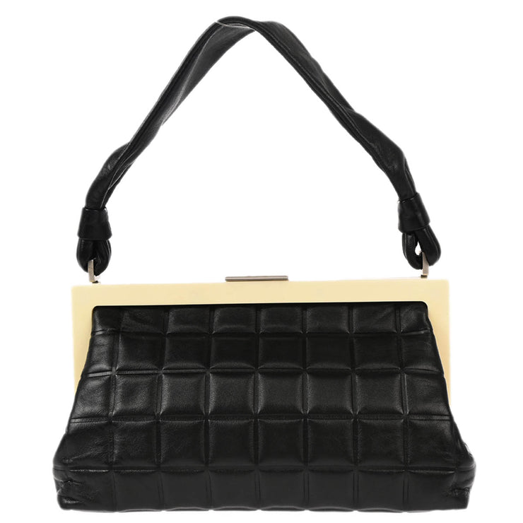 Chanel Black Calfskin Choco Bar Handbag