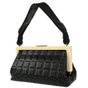 Chanel Black Calfskin Choco Bar Handbag