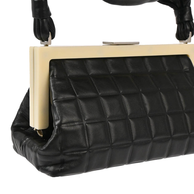 Chanel Black Calfskin Choco Bar Handbag