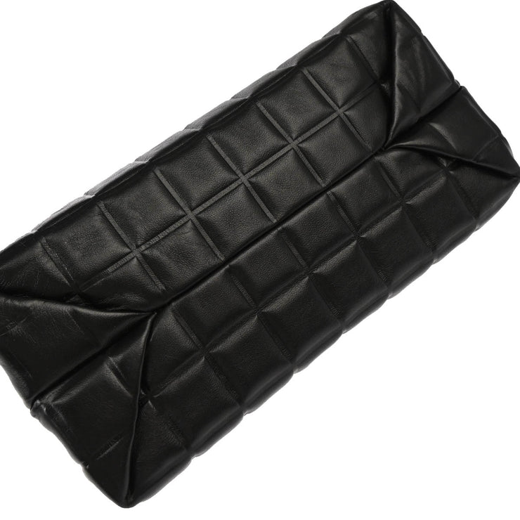 Chanel Black Calfskin Choco Bar Handbag