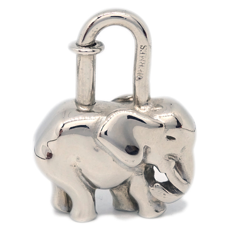 Hermes 1988 Elephant Cadena Silver Small Good