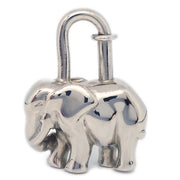 Hermes 1988 Elephant Cadena Silver Small Good