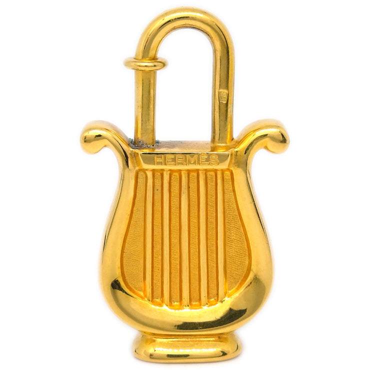 Hermes 1996 Harp Cadena Padlock Gold Small Good