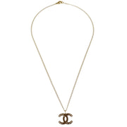 Chanel Gold CC Chain Pendant Necklace 03A