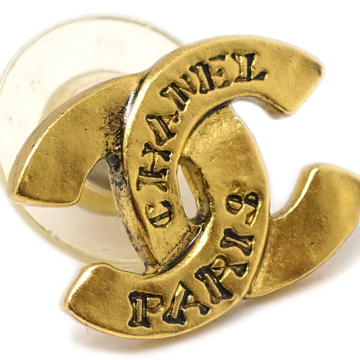 Chanel CC Gold Piercing Earrings 99A