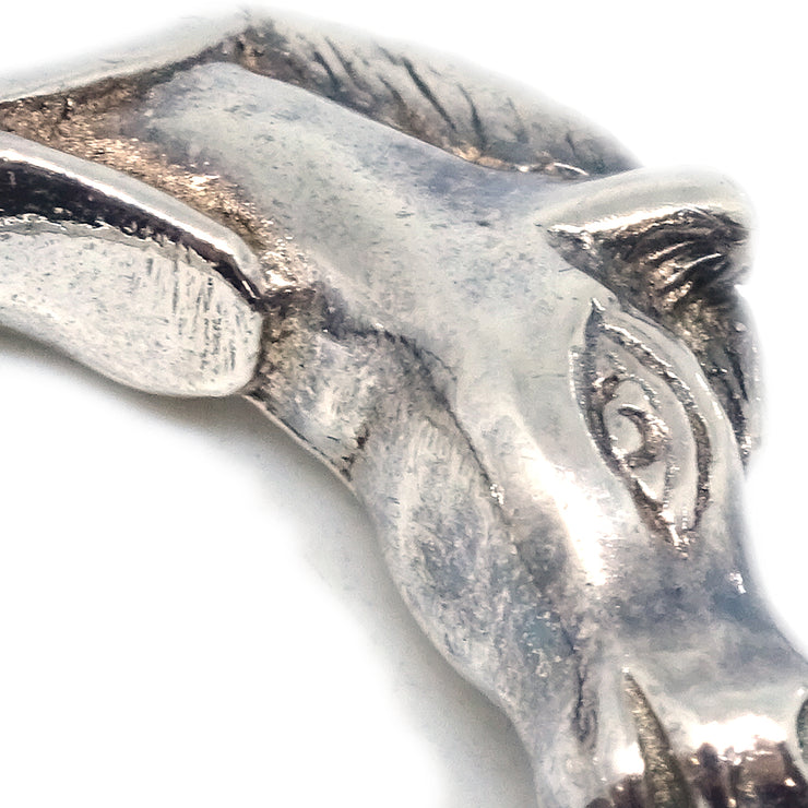 Hermes Horse Ring Silver #48 #8