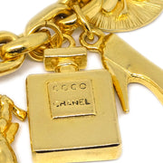 Chanel Icon Charm Bracelet Bangle Gold