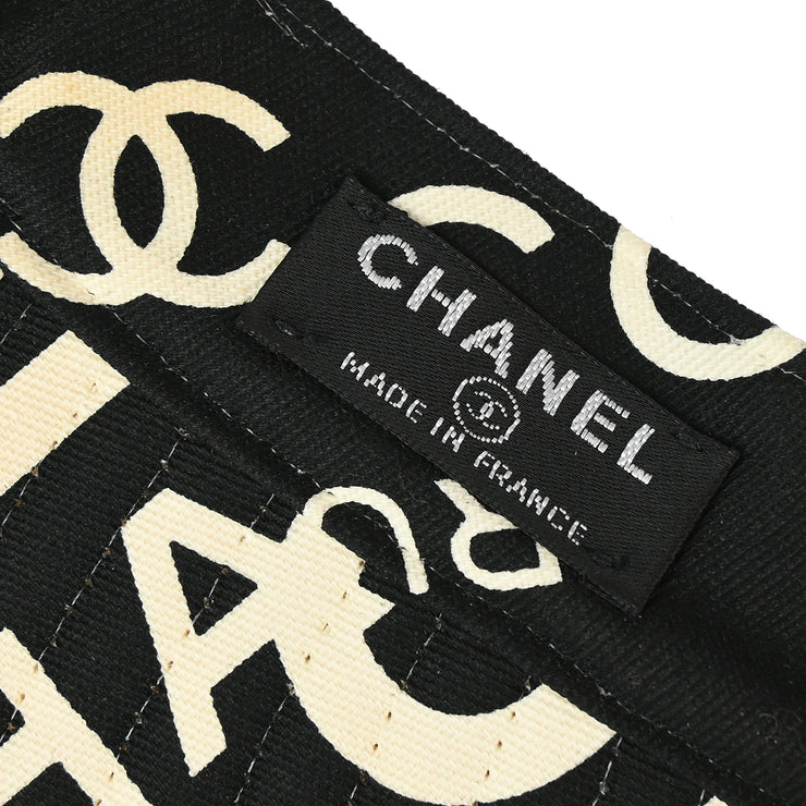 Chanel Black Visor Hat Small Good