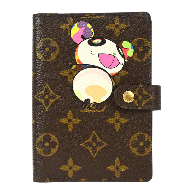 Louis Vuitton 2004 Monogram Panda Agenda PM Note Book Cover R20011 Small Good