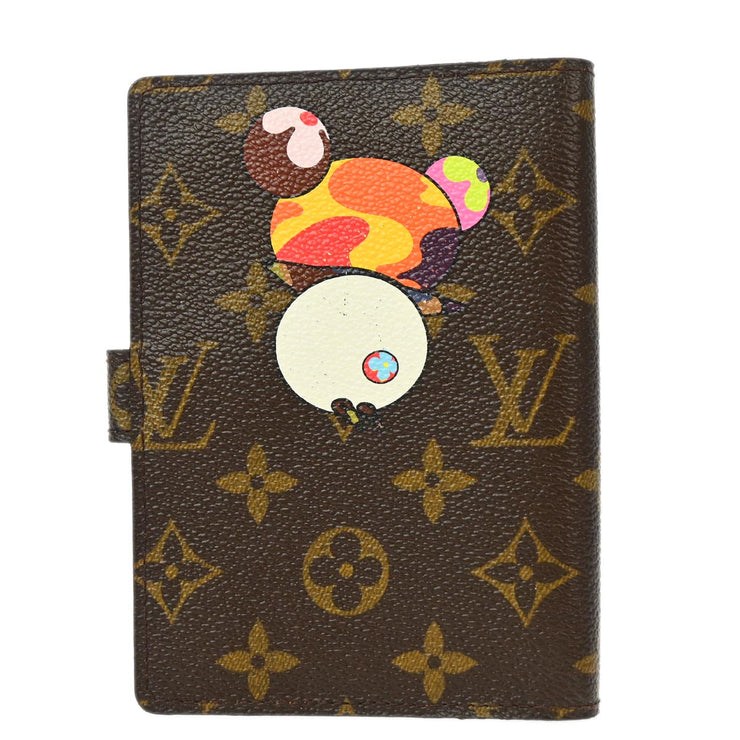 Louis Vuitton 2004 Monogram Panda Agenda PM Note Book Cover R20011 Small Good