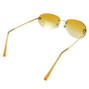 Chanel Sunglasses Eyewear Orange Small Good