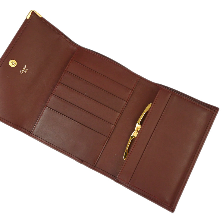 Cartier Bordeaux Must de Cartier Wallet