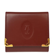 Cartier Bordeaux Must de Cartier Coin Purse Wallet