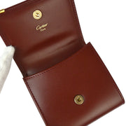 Cartier Bordeaux Must de Cartier Coin Purse Wallet